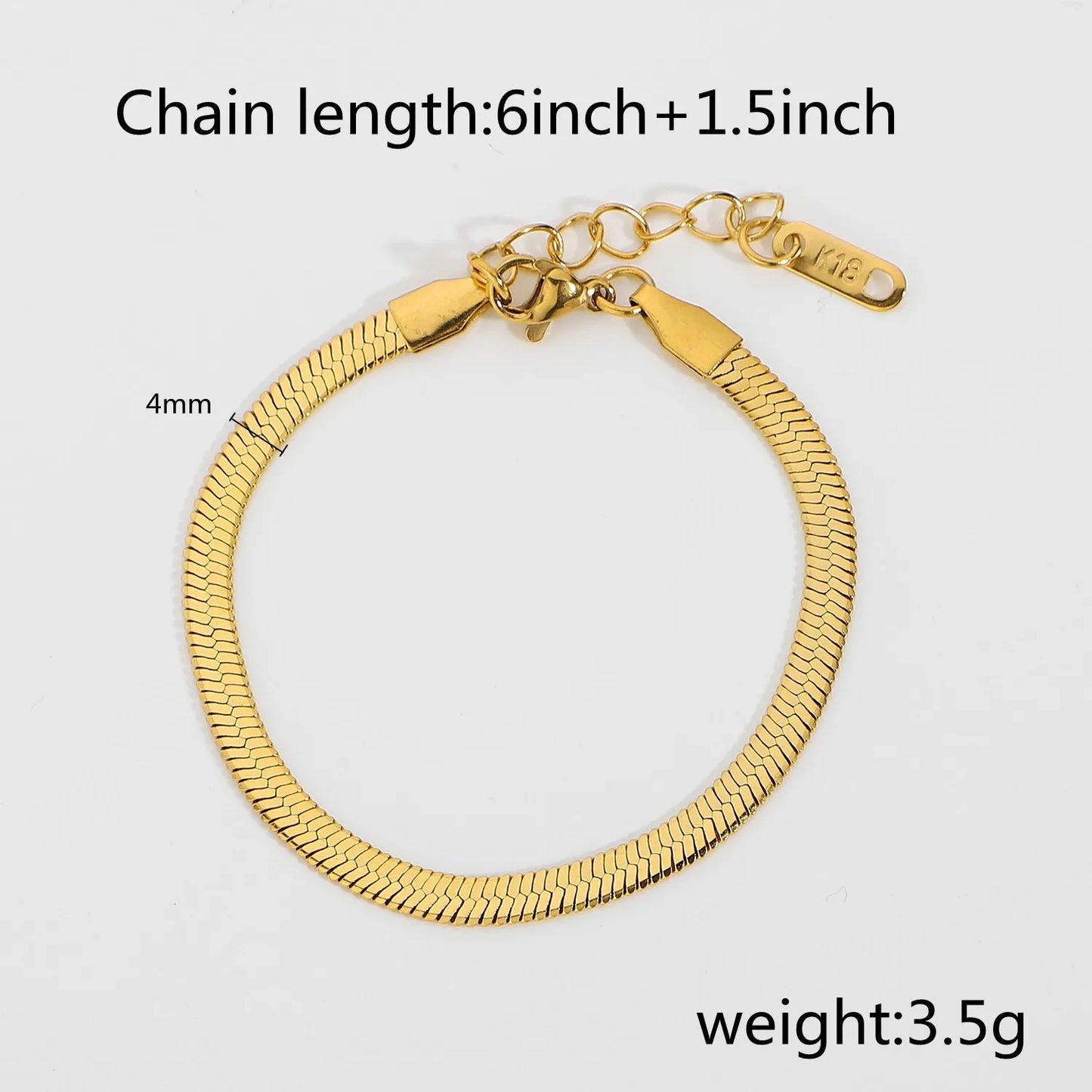 Chain Herringbone Bracelet