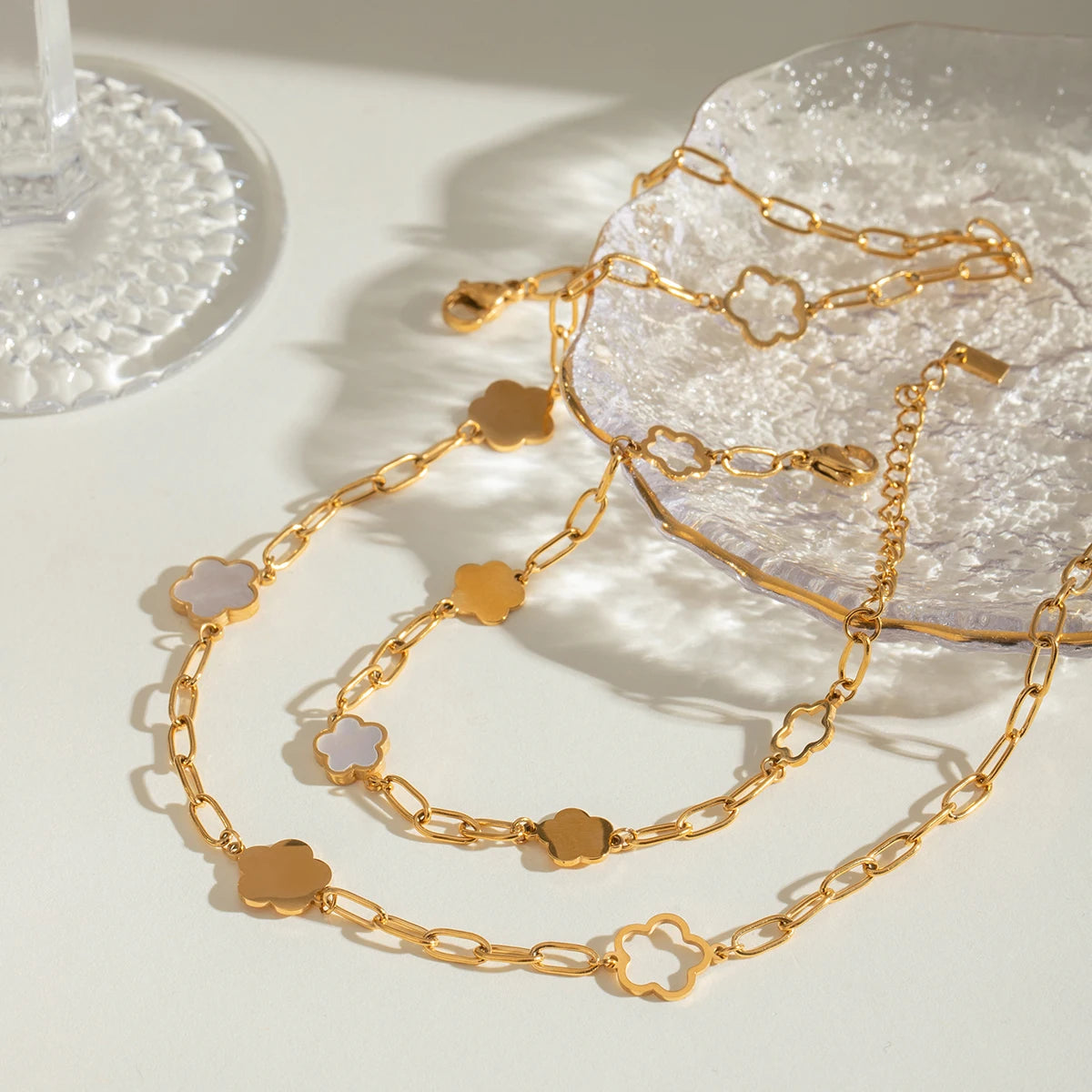 Flora Petal Chain Bracelet