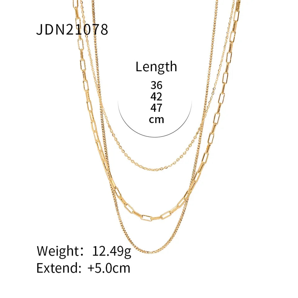 Toggle Link Gold Necklace