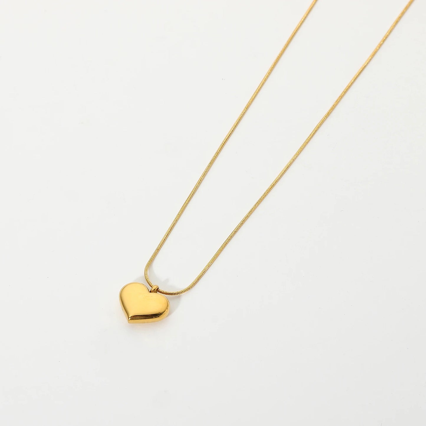 Golden Heart Pendant Necklace