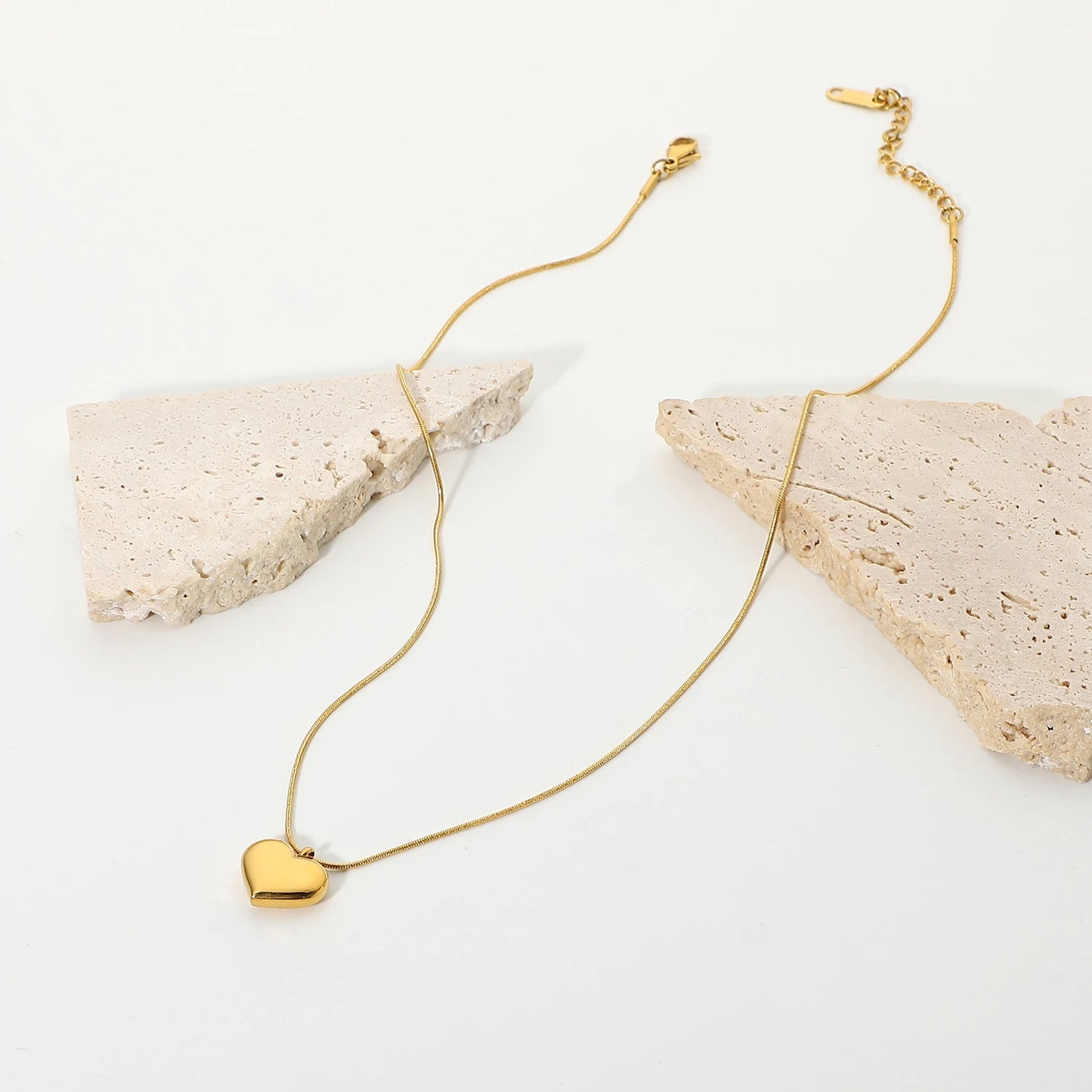Golden Heart Pendant Necklace