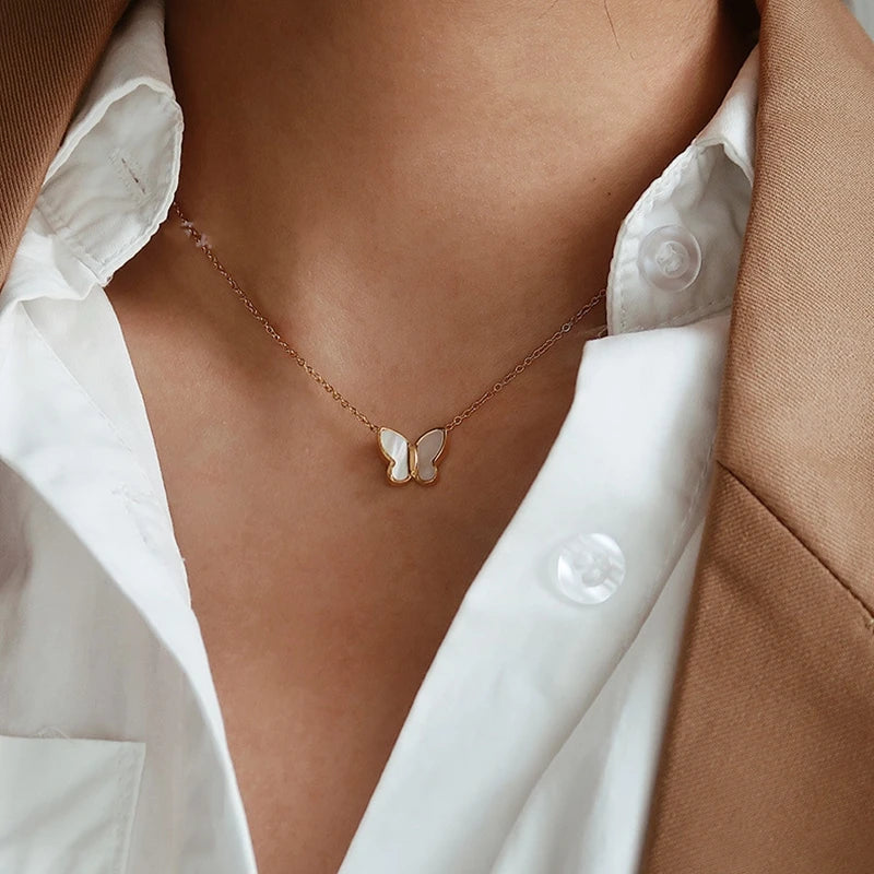 Tiny Shiny Wings Necklace
