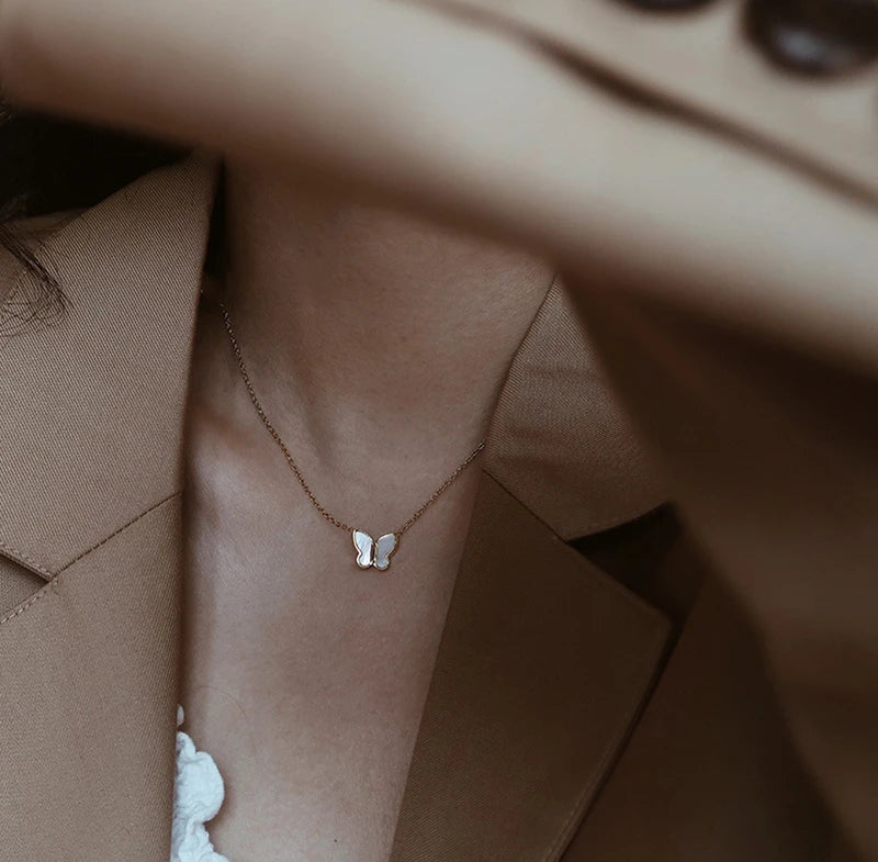 Tiny Shiny Wings Necklace