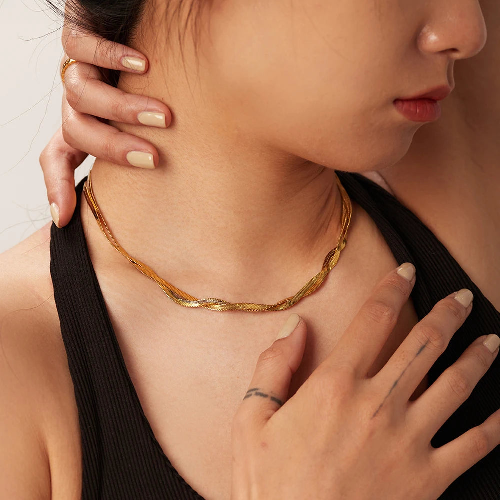 Toggle Link Gold Necklace
