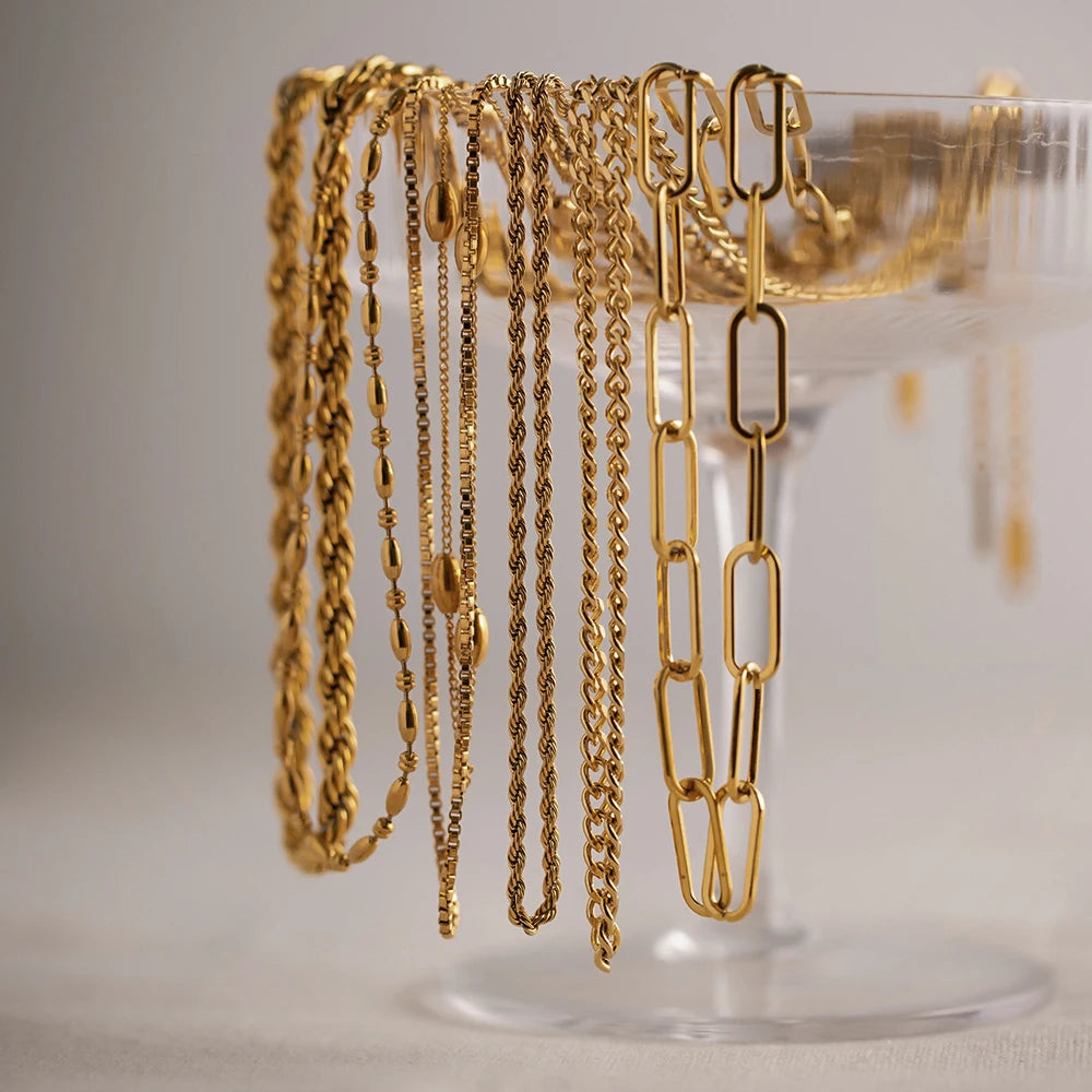 Toggle Link Gold Necklace