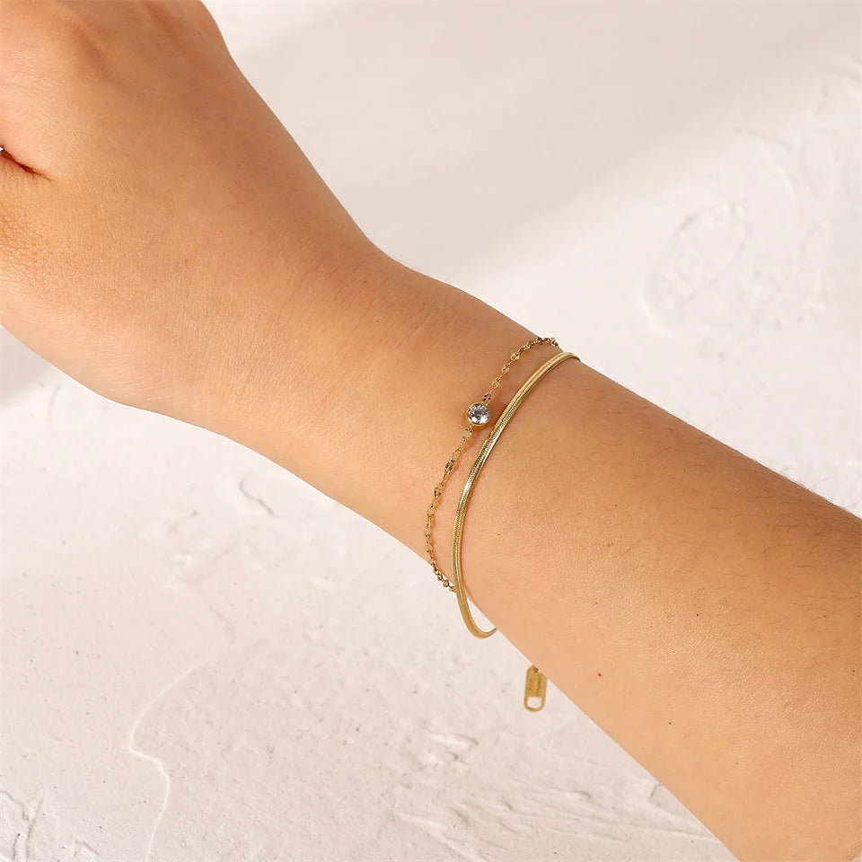 Duo Layer Chain Bracelet