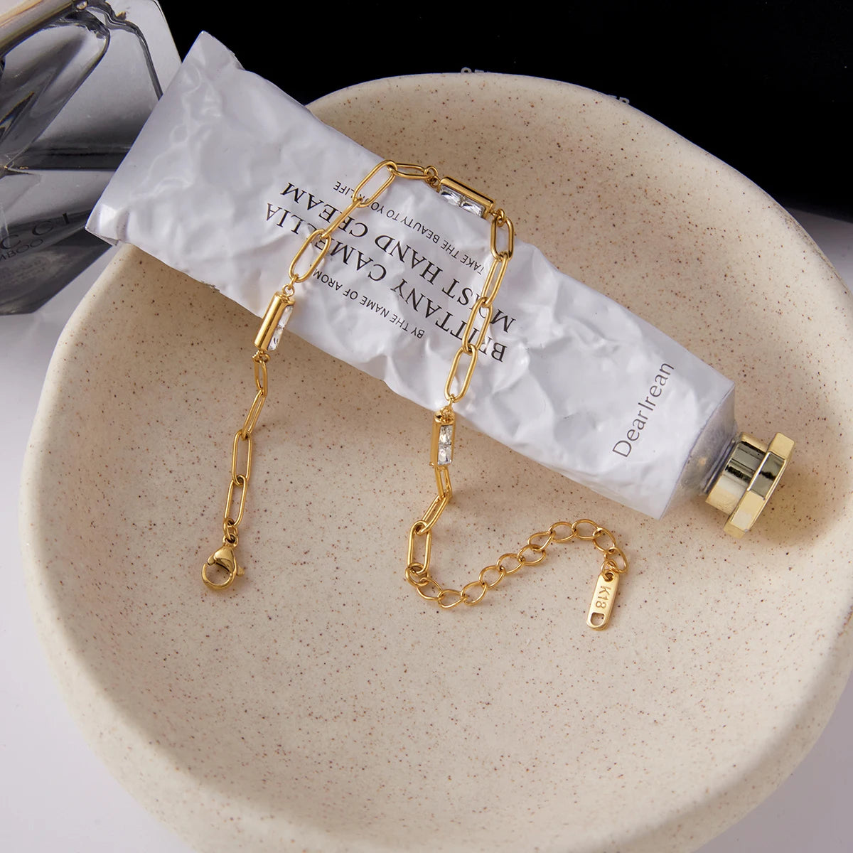 Crystal Baguette Chain Bracelet