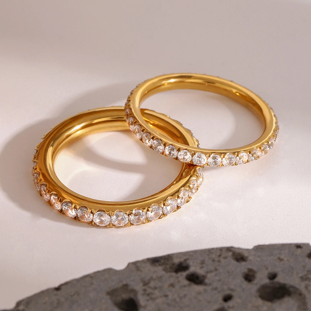 Bold & Slim CZ Ring
