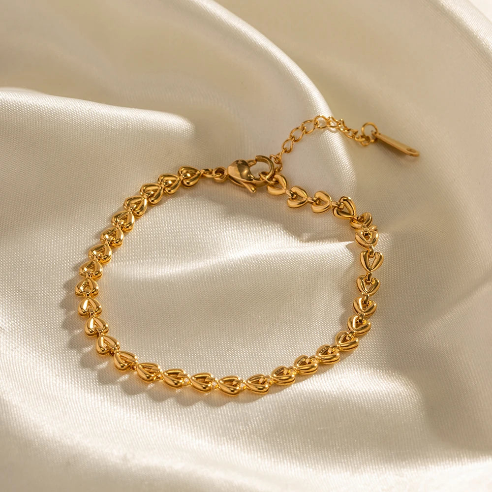 Mini Heart Beaded Bracelet