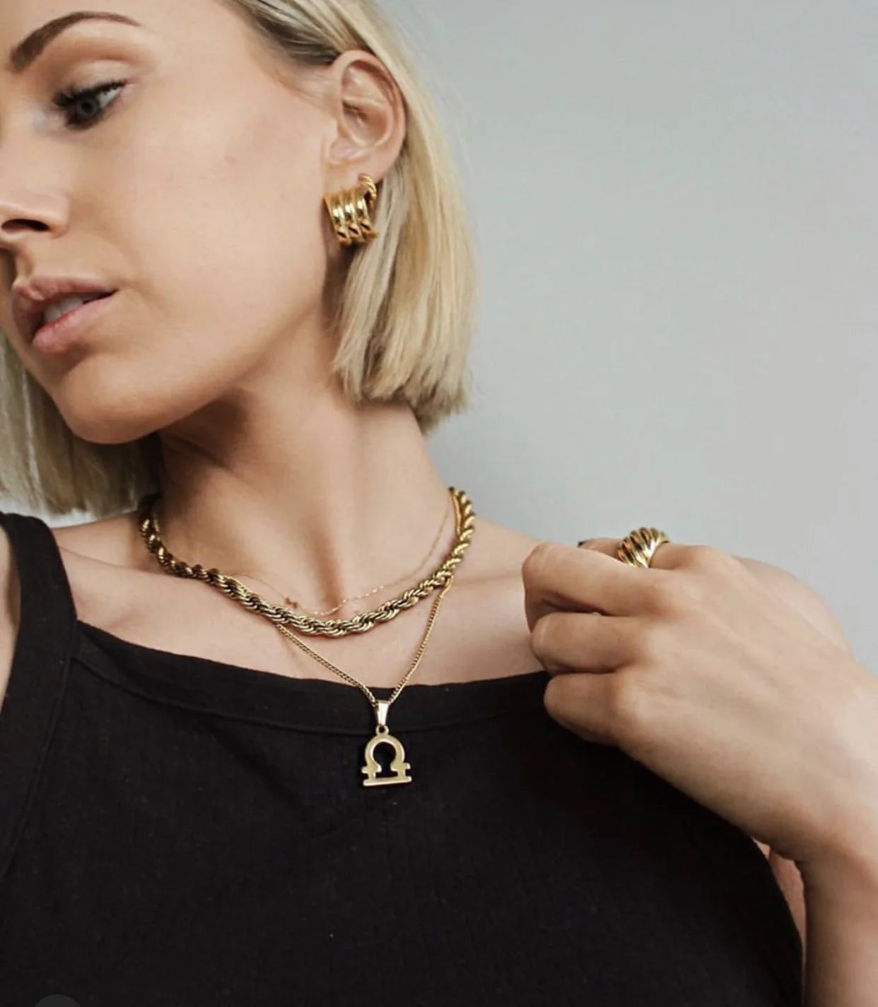 Toggle Link Gold Necklace
