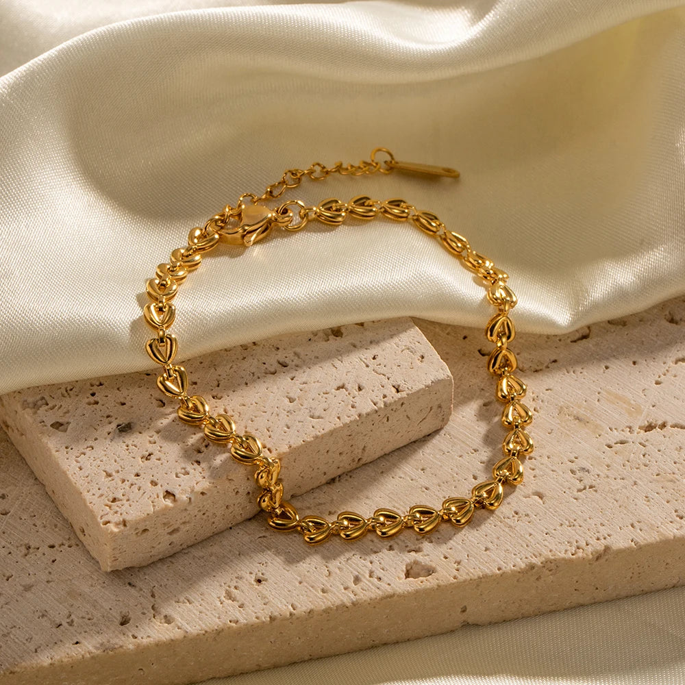 Mini Heart Beaded Bracelet