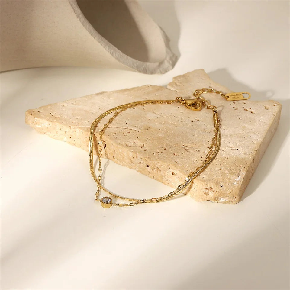 Duo Layer Chain Bracelet