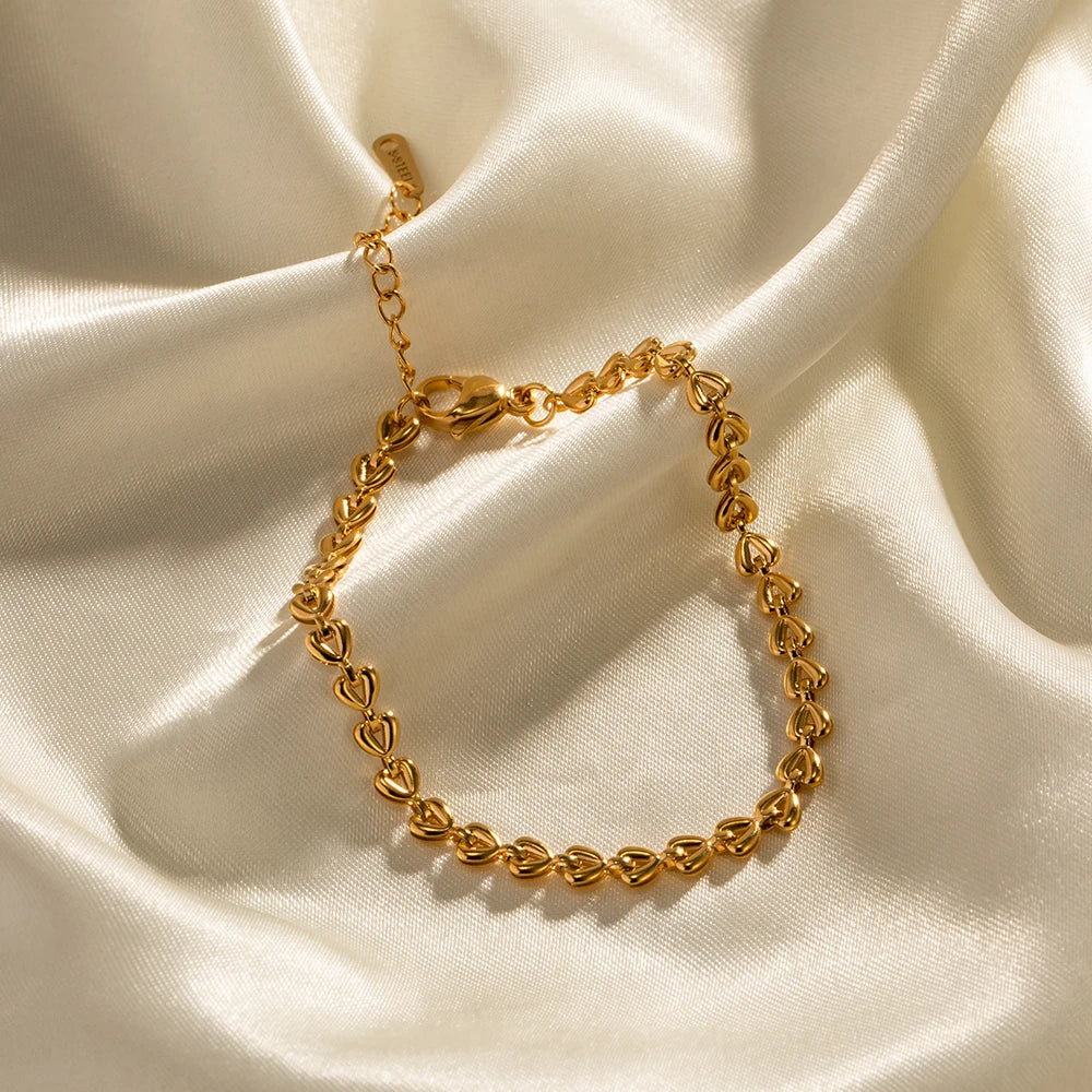 Mini Heart Beaded Bracelet