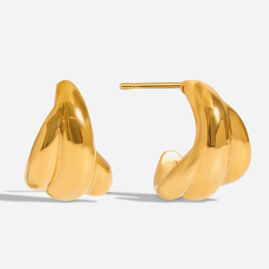 Polished Curve Layers Earrings