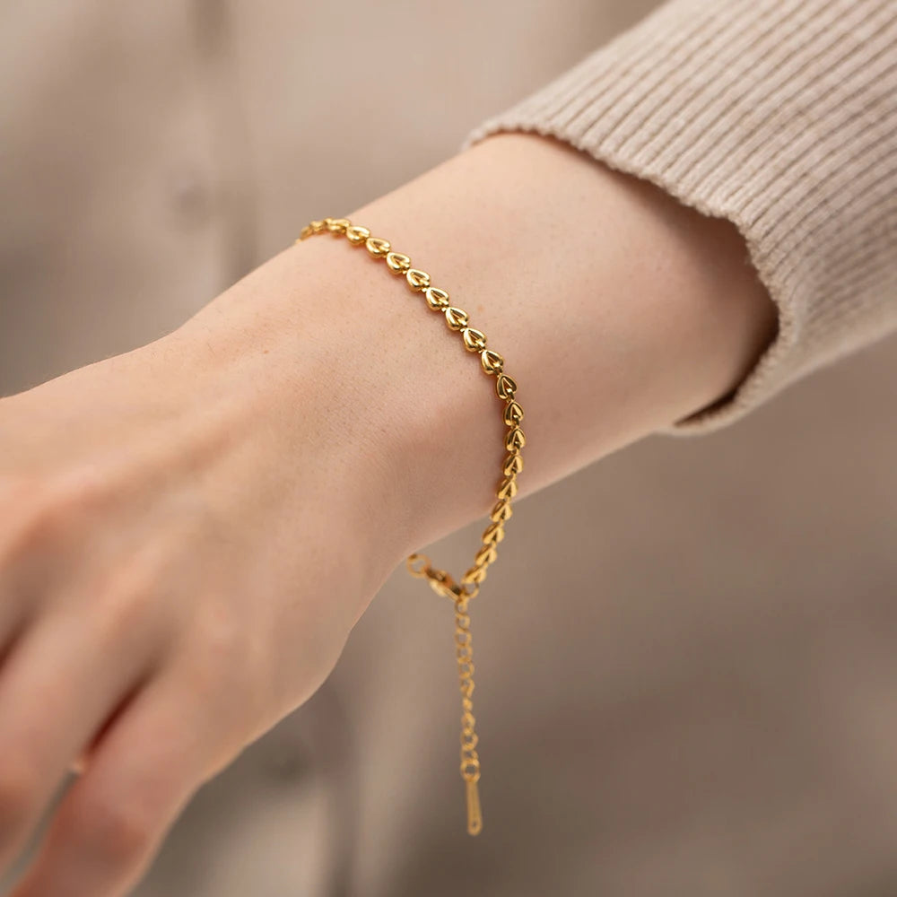 Mini Heart Beaded Bracelet