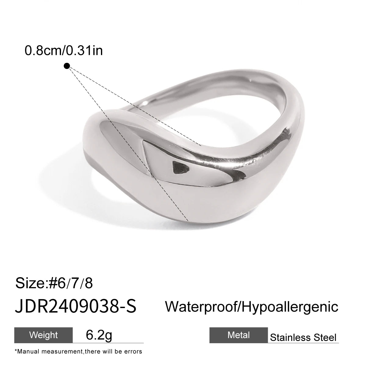 Fluid Curve Ring