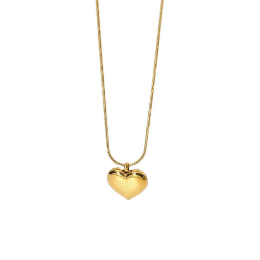 Golden Heart Pendant Necklace
