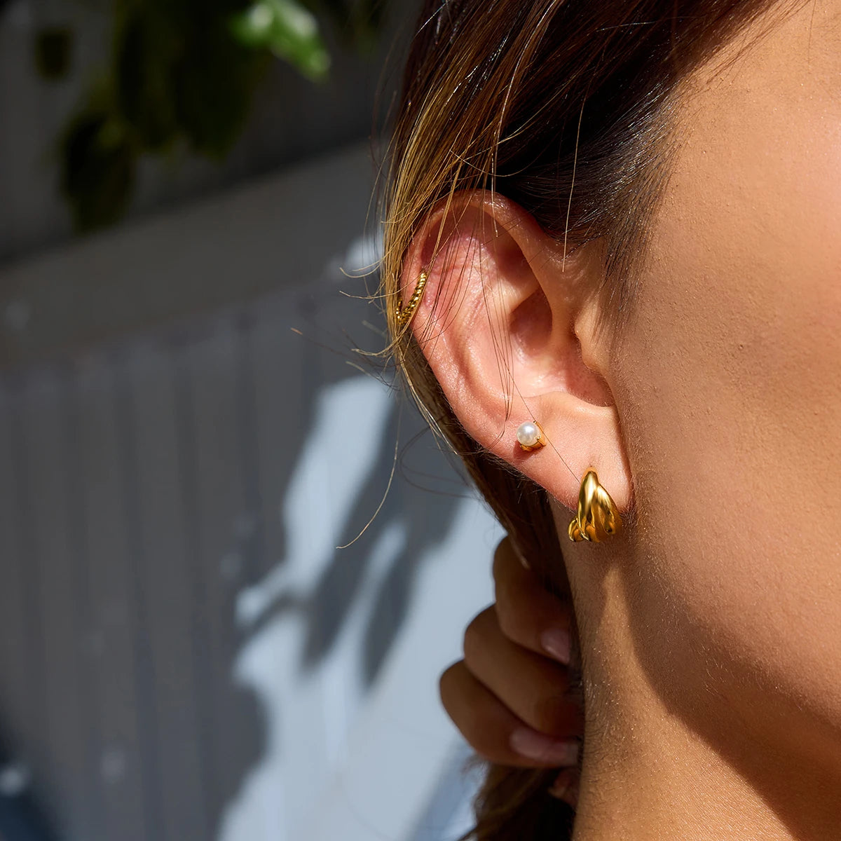 Polished Curve Layers Earrings