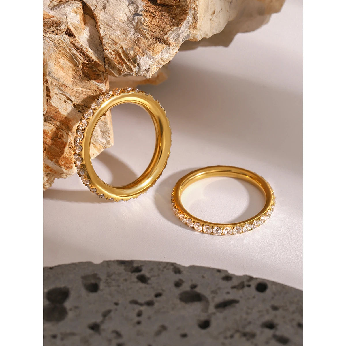 Bold & Slim CZ Ring