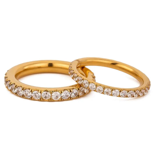 Bold & Slim CZ Ring