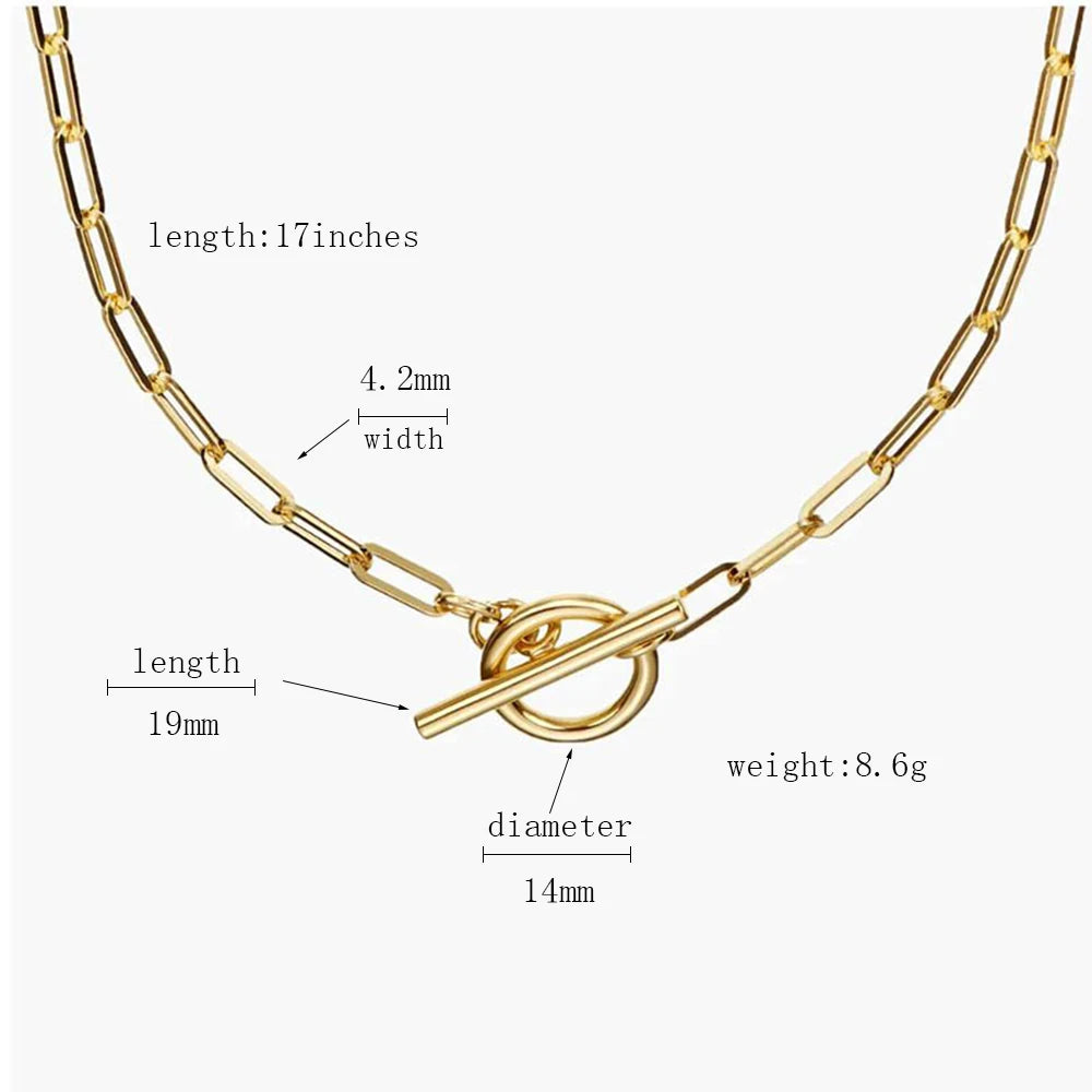 Toggle Link Gold Necklace