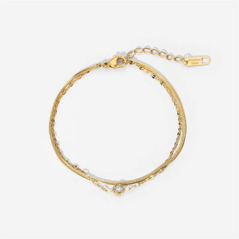 Duo Layer Chain Bracelet