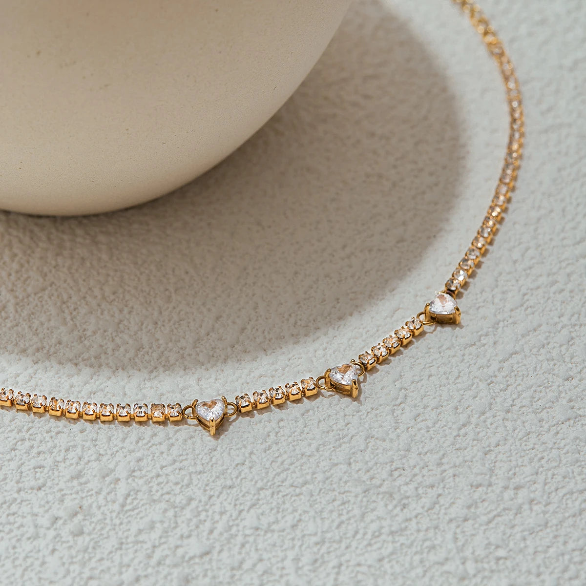CZ Heart Bracelet