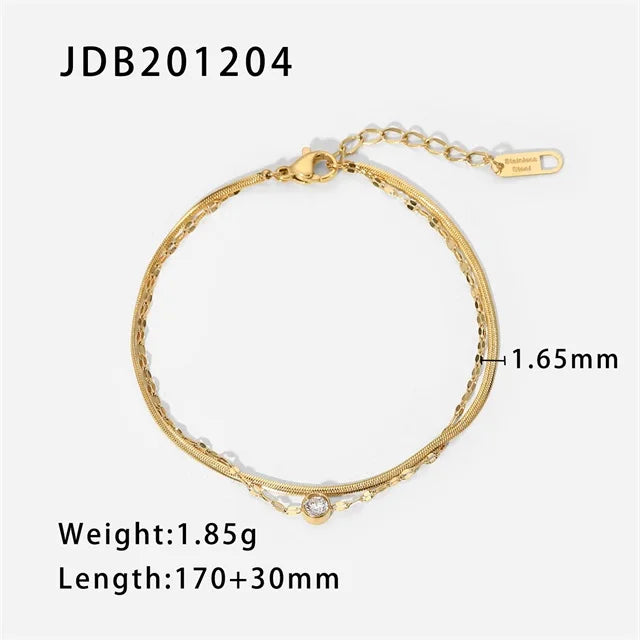 Duo Layer Chain Bracelet