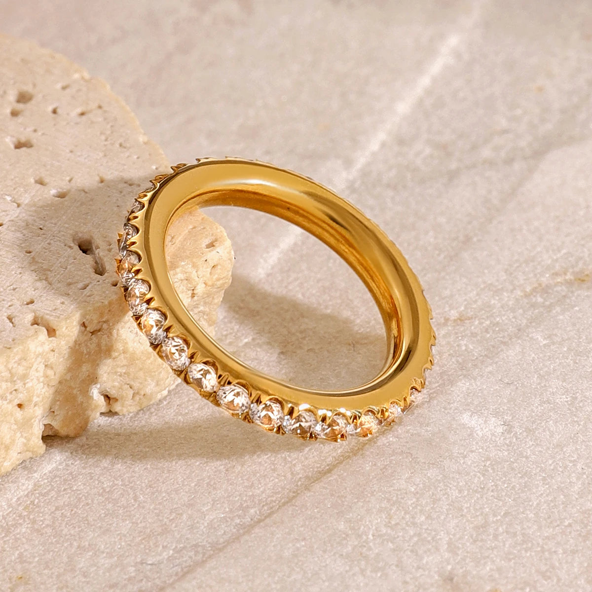 Bold & Slim CZ Ring