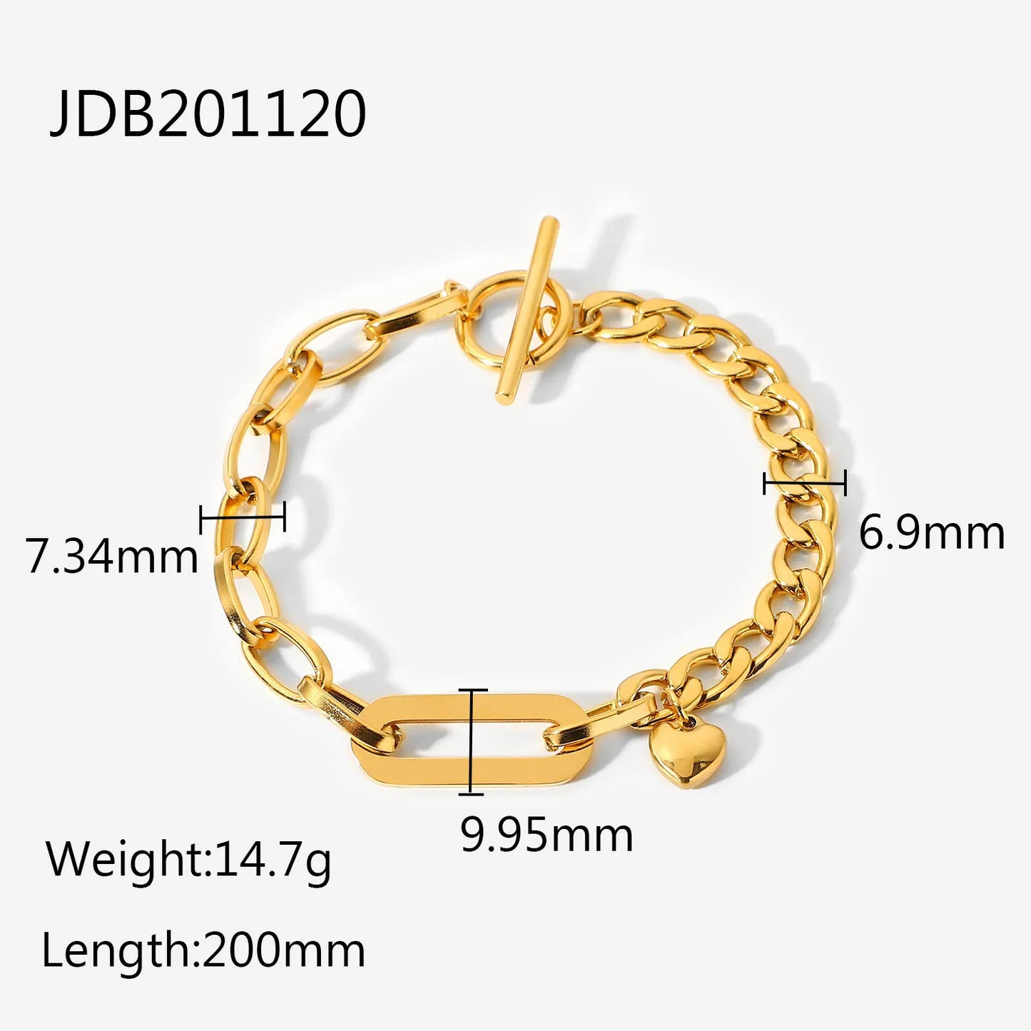 CZ Heart Bracelet