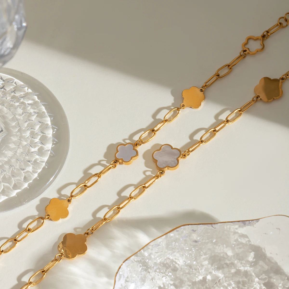 Flora Petal Chain Bracelet