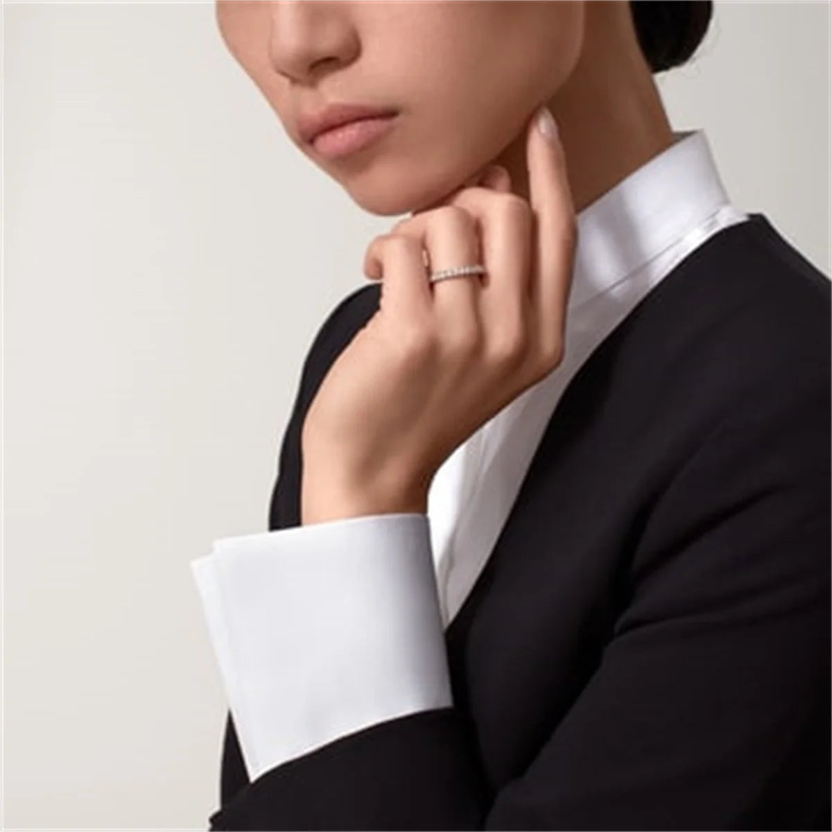 Bold & Slim CZ Ring