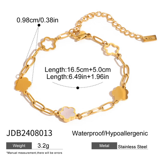 Flora Petal Chain Bracelet