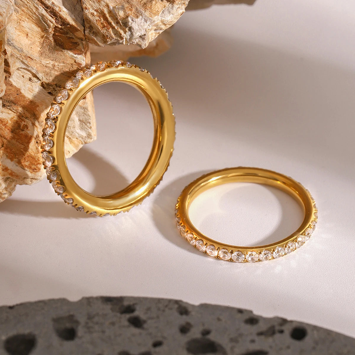 Bold & Slim CZ Ring