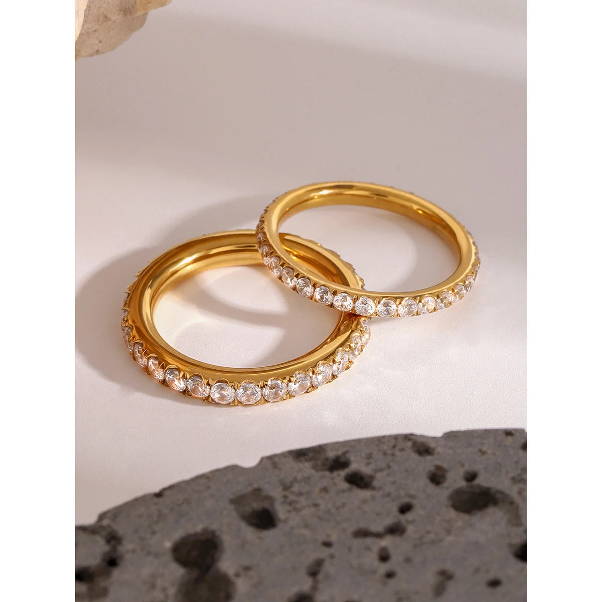 Bold & Slim CZ Ring
