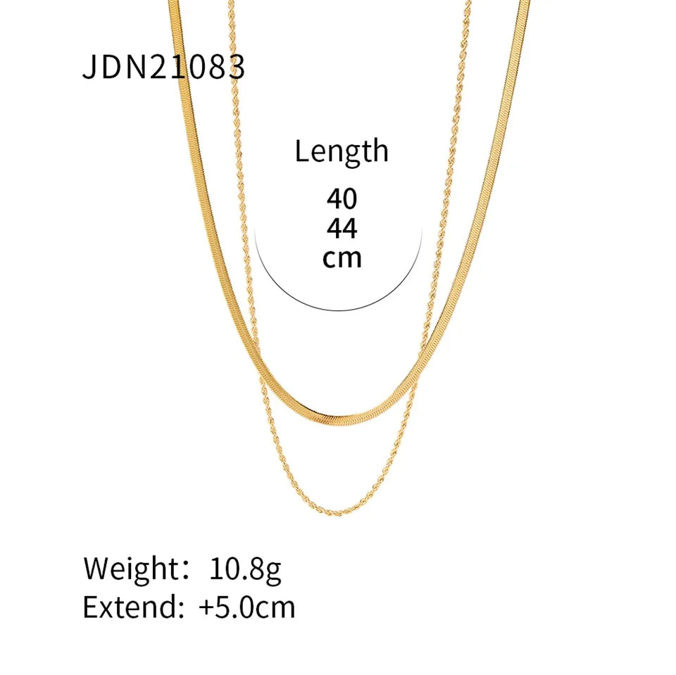 Toggle Link Gold Necklace