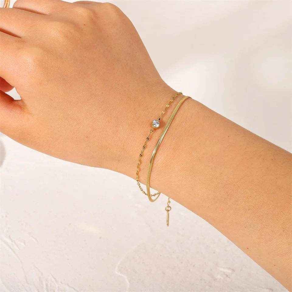 Duo Layer Chain Bracelet