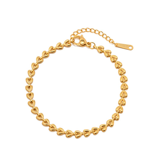 Mini Heart Beaded Bracelet