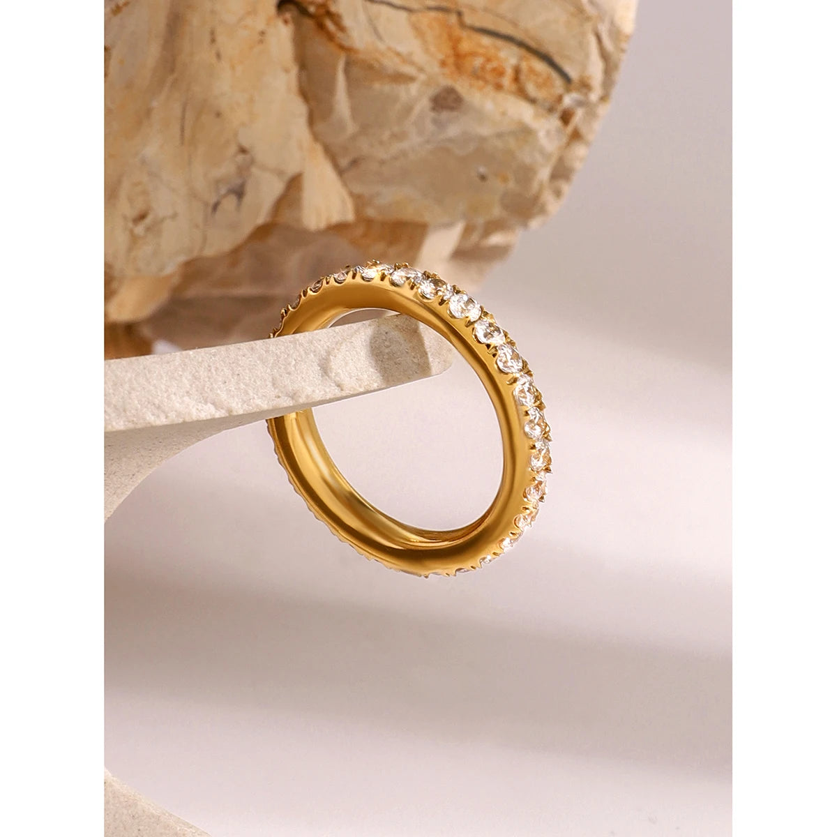 Bold & Slim CZ Ring