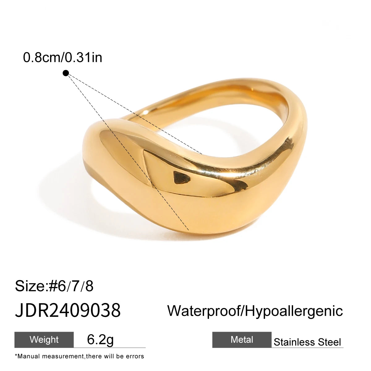 Fluid Curve Ring